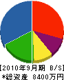 田中電工 貸借対照表 2010年9月期
