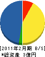 松本商会 貸借対照表 2011年2月期