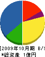 川上工務店 貸借対照表 2009年10月期
