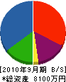 飯塚建設 貸借対照表 2010年9月期
