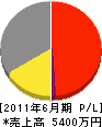 菅野荘塗装 損益計算書 2011年6月期