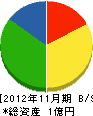 細川建設 貸借対照表 2012年11月期