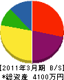 栄土木 貸借対照表 2011年3月期