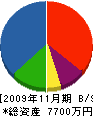 加藤電工 貸借対照表 2009年11月期