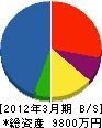 村田電気 貸借対照表 2012年3月期