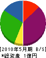 田中興業 貸借対照表 2010年5月期