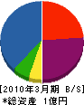 松弘建装 貸借対照表 2010年3月期