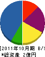 鯉沼工務店 貸借対照表 2011年10月期