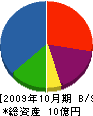 誠信商事 貸借対照表 2009年10月期
