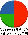 村井塗装 貸借対照表 2011年12月期