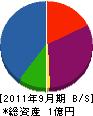 昭和電子工業 貸借対照表 2011年9月期