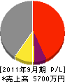 松井電気商会 損益計算書 2011年9月期