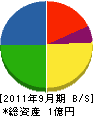 正田工業 貸借対照表 2011年9月期