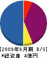 京田建設 貸借対照表 2009年6月期