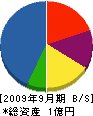 郷栄工業 貸借対照表 2009年9月期