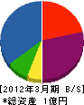 三島建設 貸借対照表 2012年3月期