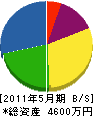 竹崎組 貸借対照表 2011年5月期