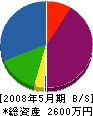 吉井塗装 貸借対照表 2008年5月期