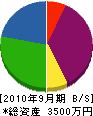 田島土建 貸借対照表 2010年9月期