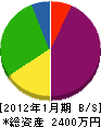 日本海特廃サービス 貸借対照表 2012年1月期