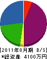 東電気商会 貸借対照表 2011年8月期