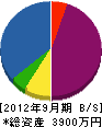 嘉起嶋土木工業 貸借対照表 2012年9月期