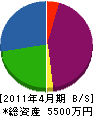 石井板金工業所 貸借対照表 2011年4月期