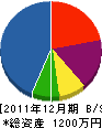タナカ技建 貸借対照表 2011年12月期