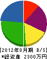 富士建設 貸借対照表 2012年8月期