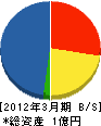 青山建設 貸借対照表 2012年3月期