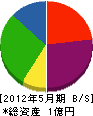 高田商会 貸借対照表 2012年5月期
