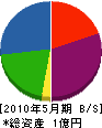瀬戸内舗道 貸借対照表 2010年5月期