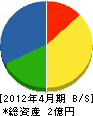 松本組 貸借対照表 2012年4月期