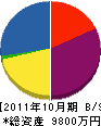 林土建 貸借対照表 2011年10月期