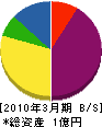 相澤工業 貸借対照表 2010年3月期