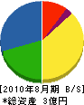 横浜日電工業 貸借対照表 2010年8月期