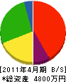 長峰工務店 貸借対照表 2011年4月期