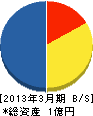 福島リアライズ 貸借対照表 2013年3月期