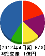 松谷建設 貸借対照表 2012年4月期