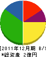 矢津田工業 貸借対照表 2011年12月期