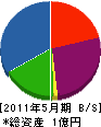 川＊木工 貸借対照表 2011年5月期
