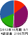 坂元電気 貸借対照表 2012年10月期