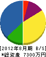 前澤造園土木 貸借対照表 2012年8月期