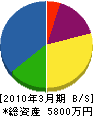 稲部電気商会 貸借対照表 2010年3月期