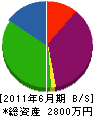 富士制電 貸借対照表 2011年6月期