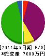 大牟礼工業 貸借対照表 2011年5月期