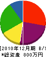 駒木電気工事店 貸借対照表 2010年12月期