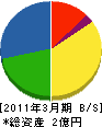 旭ケミカル 貸借対照表 2011年3月期