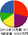 矢崎水道工業 貸借対照表 2012年10月期