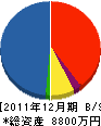 松森組 貸借対照表 2011年12月期
